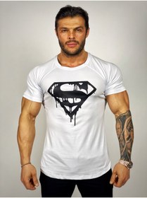 Resim BLACK Superman Fitness T-shirt 