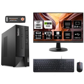 Resim LENOVO Neo 50S AE02VTXS558 i3 12100 12GB RAM 1TB SSD GT1030 23.8" W11P MASAÜSTÜ BİLGİSAYAR 