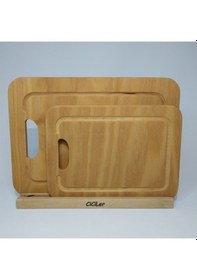 Resim Ahşap Kesme Tahtası 2’Li Ahşap 