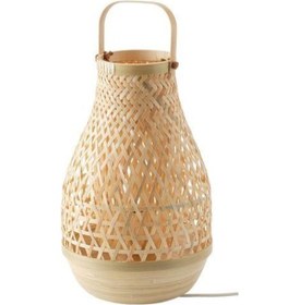 Resim Bambu Abajur MeridyenDukkan Bambu, 36 cm Masa Lambası Dekorasyon Diğer 