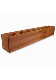 Resim Woodsaka Reka 8 Bölümlü Ayarlanabilir Kalemlik Organizer - Kiraz 