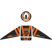 Resim Ktm 250 Adventure 2019 - 2022 Uyumlu Tank Pad Set 003 