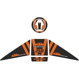 Resim Ktm 250 Adventure 2019 - 2022 Uyumlu Tank Pad Set 003 