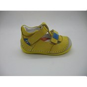 Resim Angelokids Perlina 01102 Doğal Deri Ortopedik Ilk Adım Ayakkabısı 18-21 (422288424) Sarı 