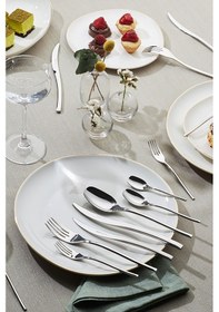 Resim Karaca 316 Premium Dora Platin 12 Kişilik 84 Parça Çatal Kaşık Bıçak Takımı 