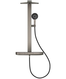 Resim Grohe Rainshower Aqua Pure Duvara Monte Termostatlı Duş Sistemi - Metalik 