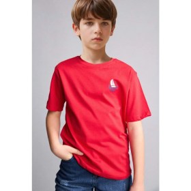 Resim DeFacto New Regular Fit Bisiklet Yaka Baskılı Kısa Kollu Tişört Erkek Çocuk H4317A826HS 