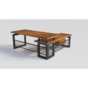 Resim NT Concept Ntconcept Liva Doğal Ağaç Ofis Takımı 