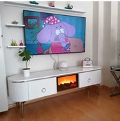 Resim EVNESYA Desing Tv Sehpa Şömineli 170cm 