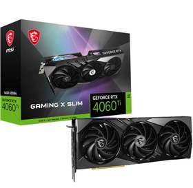 Resim MSI GeForce RTX 4060 TI Gaming X SLIM 16G RTX4060TI 16GB GDDR6 128B DX12 PCIE 4.0 X16 (3XDP 1XHDMI) 