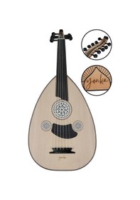 Resim Yonka Ud-10k Kelebek Ağacı Ud Abanoz Klavye El Yapımı Yüksek Kaliteli Ud 