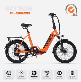 Resim Stradacycles E-Spido Hidrolik Disk 20 Jant Katlanabilir Elektrikli Bisiklet 
