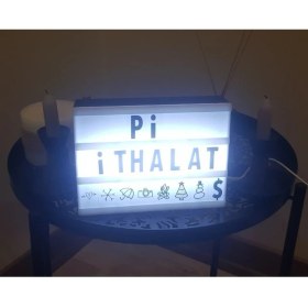 Resim Mena Rise Cinematic Harflerle Işıklı Mesaj Veren Light Box LED Pano A4 