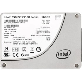 Resim Intel 160GB SSD Dc S3500 Series (SSDSC2BB160G4) 2.5in Sata 6gb/s, 20NM, Mlc SSD 