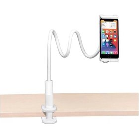 Resim Bix Saiji Datura Is 100cm Akrobat Flexible Ayarlanabilir Telefon Tablet Tutucu Beyaz 