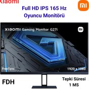 Resim Xiaomi G27I P27FBB-RGGL 27" 1 Ms Full Hd IPS 165 Hz Oyuncu Monitörü+ Dısplayport Kablo Hediye 