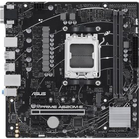 Resim Asus Prime A620M-E-CSM AMD A620 AM5 Soket 6400 OC MHZ DDR5 mATX Anakart 