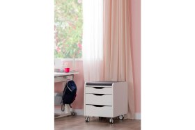 Resim Creo Mobili Kurumsal Ofis Tipi Tekerlekli Keson, Çekmeceli Keson - Taşıma kap. 100kg, Ekru/Antrasit - Sirius 