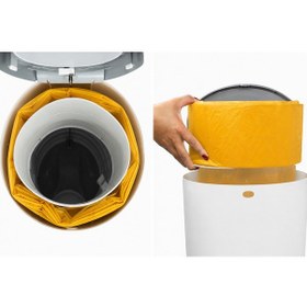 Resim Korbell 16 L Çöp Kutuları İle Uyumlu 2500 Bebek Bezi Kapasiteli 5 Paket Bahar Çiçekleri Kokulu Yerli Çöp Poşeti 