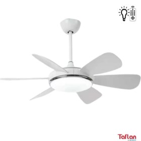 Resim Taflan - Kaşkar F6661 Beyaz Lambalı Tavan Vantilatörü 