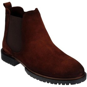 Resim Cosmos Erkek Hakiki Deri Taba Süet Iki Yanı Lastikli Termo Taban 