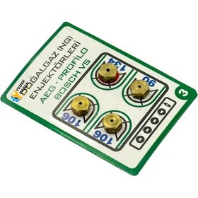 Resim Bosch, Siemens, Profilo Uyumlu Doğalgaz Enjektör Seti - Ocak Dönüşüm Memesi - 7 Lokma 