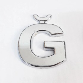 Resim Belle Fusion Mey Ithalat® Cemax Ğ Harfi 3,75 cm Krom Yapışkanlı 