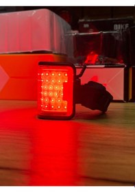 Resim Forte Gt 6042 Bisiklet 4 X Aaa Pil Ön Far Usb Şarjlı Metal Gövde Kırmızı 