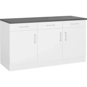 Resim T Designo Tdesigno Aheste Mutfak Çekmeceli Alt Modül 180 cm Beyaz Tezgah Dahil TD-AHE-011 