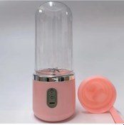 Resim Oldfriend Pembe 400ml 6 Bıçaklı Spor Seyahat Usb Şarjlı Portatif Meyve Sıkacağı Blender 