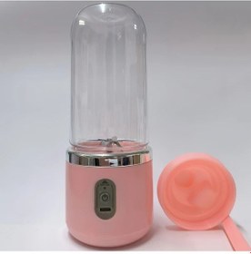 Resim Oldfriend Pembe 400ml 6 Bıçaklı Spor Seyahat Usb Şarjlı Portatif Meyve Sıkacağı Blender 