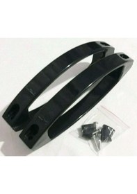 Resim Siyah Duşakabin Kulp Seti 2 İç 2 Dış Çift Kapak Kulbu Takımı 