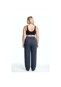 Resim Akbeniz Kadın Lacivert Büyük Beden Cepli Pijama Altı 