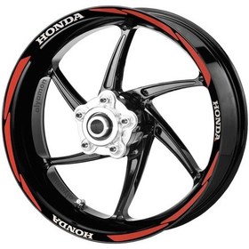 Resim Deeb Honda Jant Şeridi Reflektif Kırmızı Beyaz Model S N11.72722 