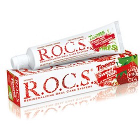 Resim Rocs Teens Yaban Çileği Diş Macunu - 8-18 Yaş 