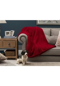 Resim Mulberry Kırmızı Wellsoft Tv Battaniye 100 x 170 