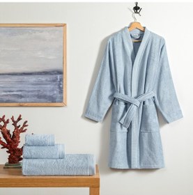 Resim Linens Cozy Bambu 85x150 Cm Banyo Havlusu Mavi Mavi 