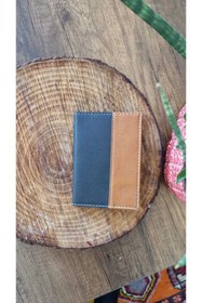 Resim EFE DERİ Şeritli Deri Dikişli Araç Ruhsat Kılıfı Kabı Oto Ruhsat Koruyucu 