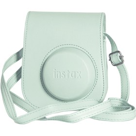 Resim Fujifilm Instax mini 12 Yeşil Fotoğraf Makinesi-20'li Film-Çerçeve ve Deri Kılıf Seti 