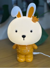 Resim Prozen Tavşan Dekoratif 3 Kademe Led Işıklı Çocuk Masa Gece Lambası 