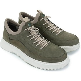 Resim Tamer Tanca Erkek Hakiki Deri Yeşil Nubuk Sneakers & Spor Ayakkabı 298 9169-f412 Erk Ayk Y25 Olıve Dante Yeşil 