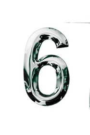 Resim ALETÇANTAM Posta Kutusu Yapışkanlı Rakam Metal Kapı Numarası No:6 
