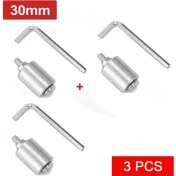 Resim Mingjin Shop 1 3 Adet 30MM Tarzı mm Dıy Çift Rulman Zımpara Konveyör Tekerlek Tahrikli Tekerlek Kaburga Olmadan 8mm Mil Çubuk + Anahtarı El Dıy Yardımcı Araçlar Için (Yurt Dışından) 