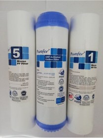Resim Purefer Açık Kasa Su Arıtma Cihazı Tek Carbonlu 3 Lü Set (349372807) 