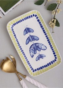 Resim The Mia Palma Dikdörtgen Servis Tabağı 31x20 Cm Çok Renkli 