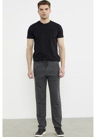 Resim Sementa Fermuar Cepli Tek Alt Eşofman - Antrasit Antrasit 