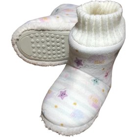 Resim Esco Sesa Beyaz Yıldızlı Model- Panduf- Kız Çocuk- Kaydırmaz Taban 