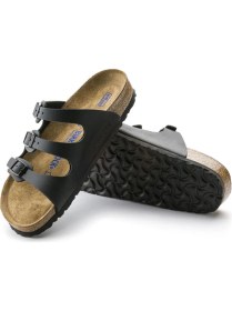 Resim Birkenstock Florida Bf Hakiki Deri Üç Tokalı Terlik 