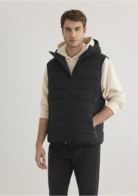 Resim Mavi - Mavi Jeans Detaylı Kapüşonlu Siyah Yelek 0110554-900 Siyah 