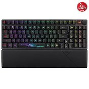 Resim ASUS ROG CLAYMORE II/RX RED/PBT/UK AURA SYNC RGB BİLEK DESTEĞİ MEKANİK OYUNCU KLAVYE ROG RX RED SWITCH İNGİLİZCE 